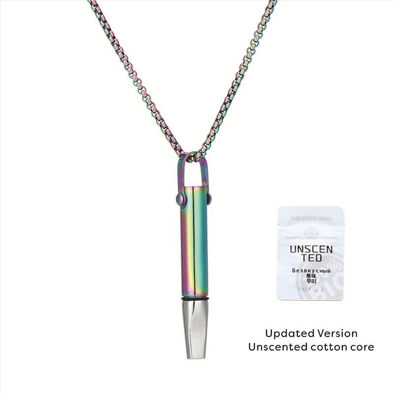 

Вспомогательное ожерелье для медитации йоги со встроенным хлопковым сердечником, увеличивающим сопротивление дыханию. Это украшение.