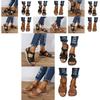Grenzüberschreitende Mode im römischen Stil Vintage Damen-Sandalen mit weicher Sohle und bequemem Keilabsatz