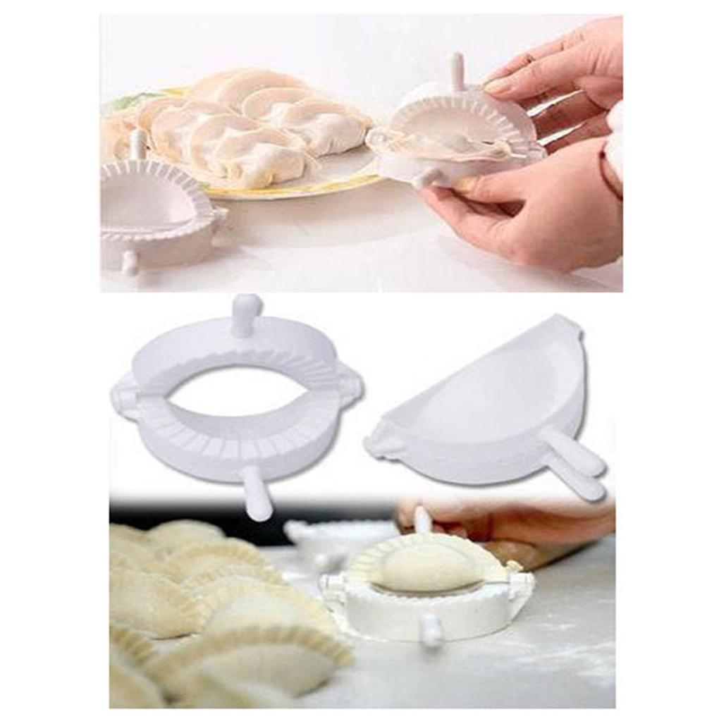 3 szt. Pierogarka Plastikowa DIY Łatwa Forma do Pierogów Kuchenna Ręczna Prasa Ciasto Pieróg Foremka