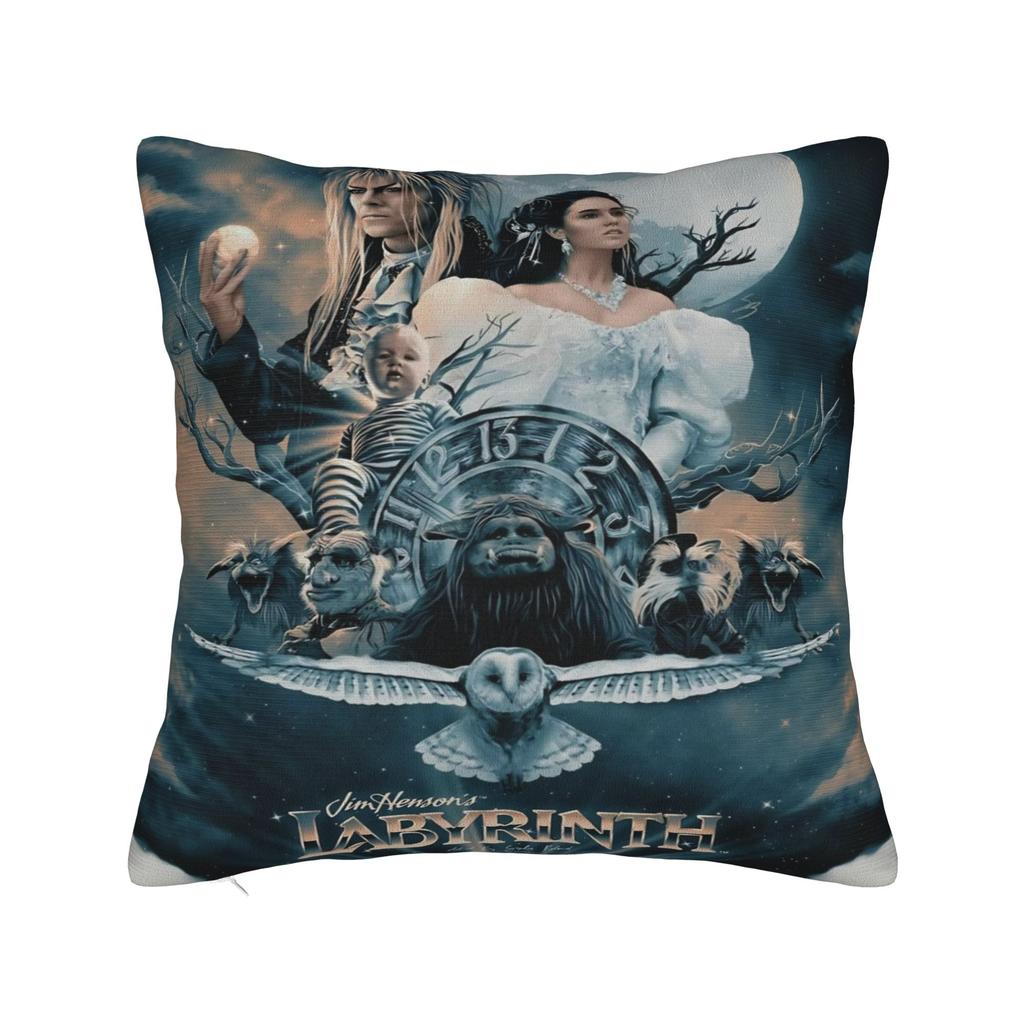 Decorative Pillow Covers Labyrinth Movie Merch Home Throw Pillow Case Cover Zippered Multi Size