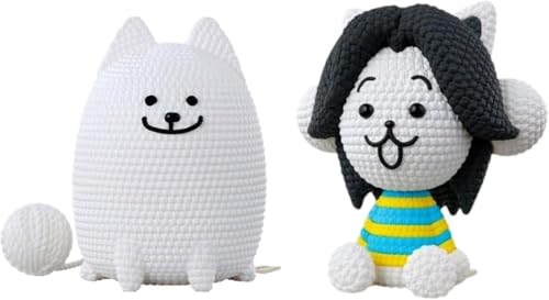 

Undertale Figures: Temmie & Annoying Dog Amikoto, Approx. 14cm [Set of 2] Official Merchandise [2 Sets]