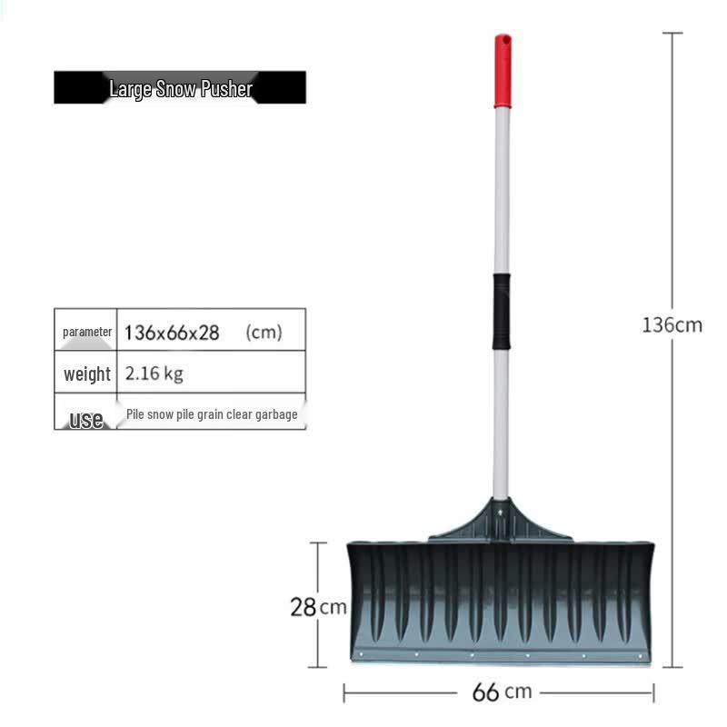 Plastic Snow Pusher Shovel