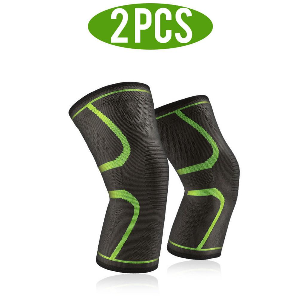 2 Pack Nylon Sports Knee Brace for Men Women Breathable Thin - for Running Cycling Fitness Outdoor