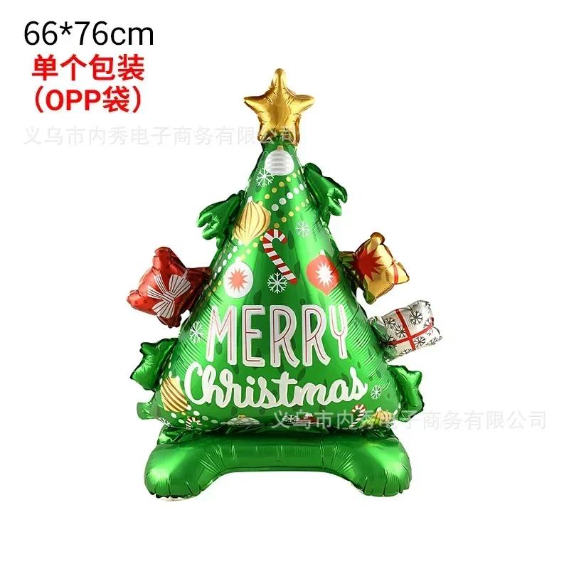 Große Weihnachtsballons Weihnachtsmann Schneemann Elch Strumpf Folienballon Weihnachtsdekorationen für Zuhause Navidad Neu