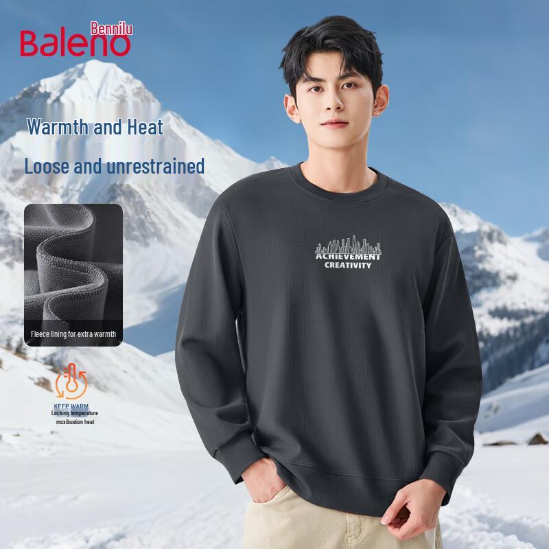 

Baleno Men s Winter Fleece-Lined Sweatshirt L