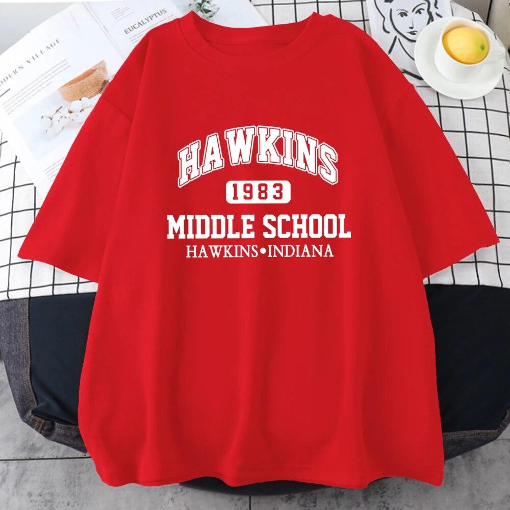 Hot Sale Brand 1983 Print Cotton Short Sleeve For Unisex Vintage Street Hip Hop Tops Oversize Breathable T-Shirts Mans Tee Clothing