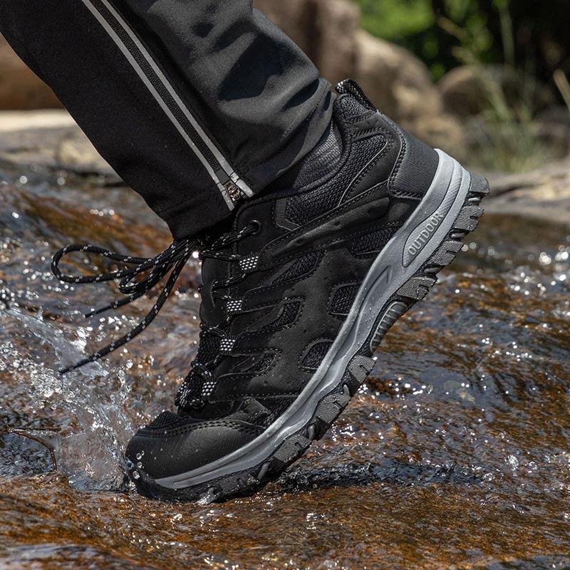 Outdoor Hiking Shoes Men shoes Lace-up Anti-slip Low-top Shoes Men Shock-absorbing Breathable Casual Sports Shoes Men