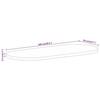 VidaXL Dessus de Table, Dessus de Table de Remplacement, Dessus de Rechange Salle à Manger, 100x50x2,5 cm Ovale Bois Massif 370126