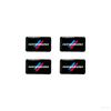 WCHT7 4pcs Car Decor Stickers Multi-size Optional For BMW M Performance M3 G20 E36 X6 G30 X3 M5 Soft Adhesive Ornament Modified Decals
