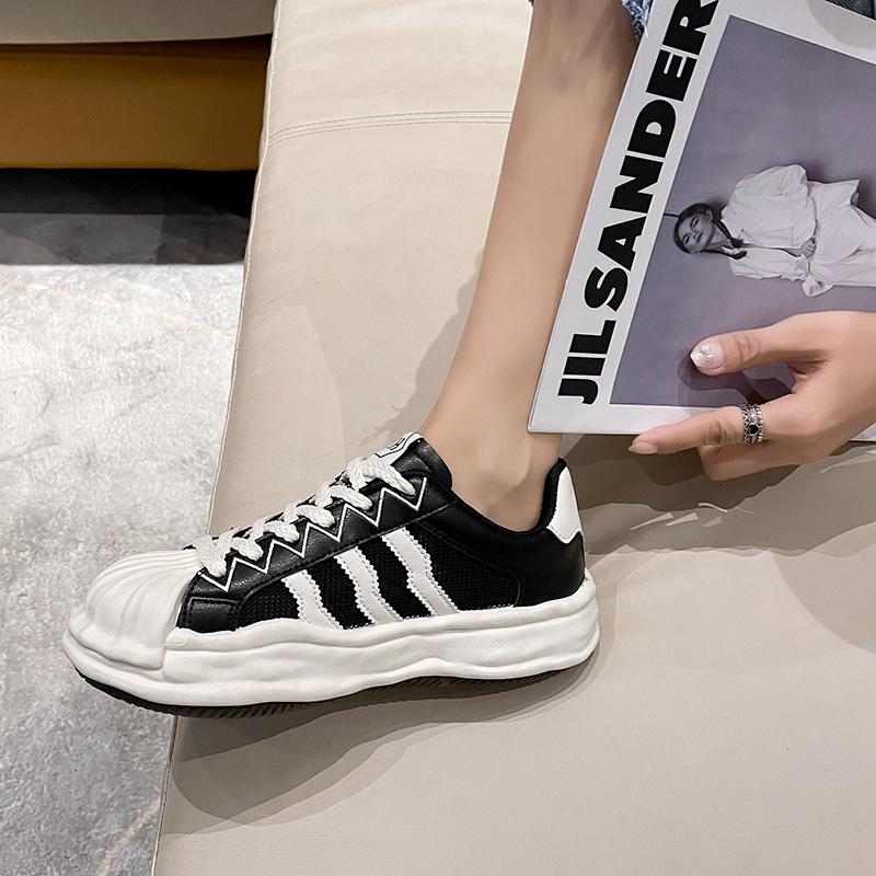 Растворяющиеся туфли-ракушки Летняя обувь Женская платформа Сетка Спортивные Маленькие — фото 3