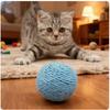 Super Interactive Sisal Cat Scratching Ball Toy Anti-Bite Teething Kitten Cleaning Pet Supplies with Sound for Interactive Fun