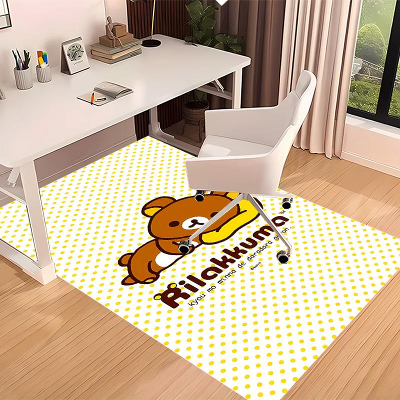 Rilakkuma1 Printed Absorbent Washable Carpet, Non-Slip Bathroom Mats, Kitchen Rugs, Yoga Mat,Living Room Entrance, Camping Picnic Rugs