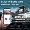 New 1080P 3 Channel Dash Cam Video Recorder Three Lens Front Back Left Car Camera with Rear View DVR Black Box Car Accessories