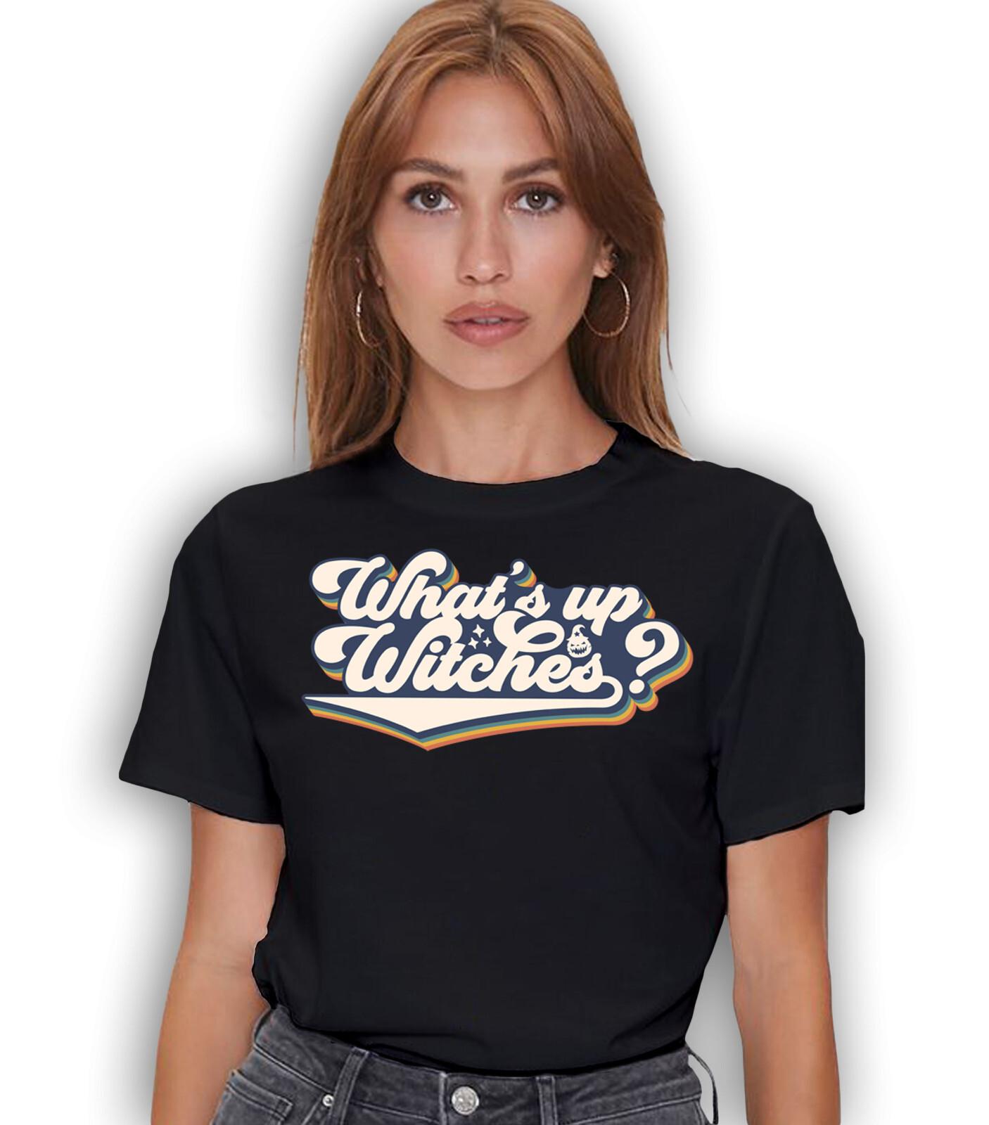 Whats up Witches Vintage Retro Halloween T-shirt S