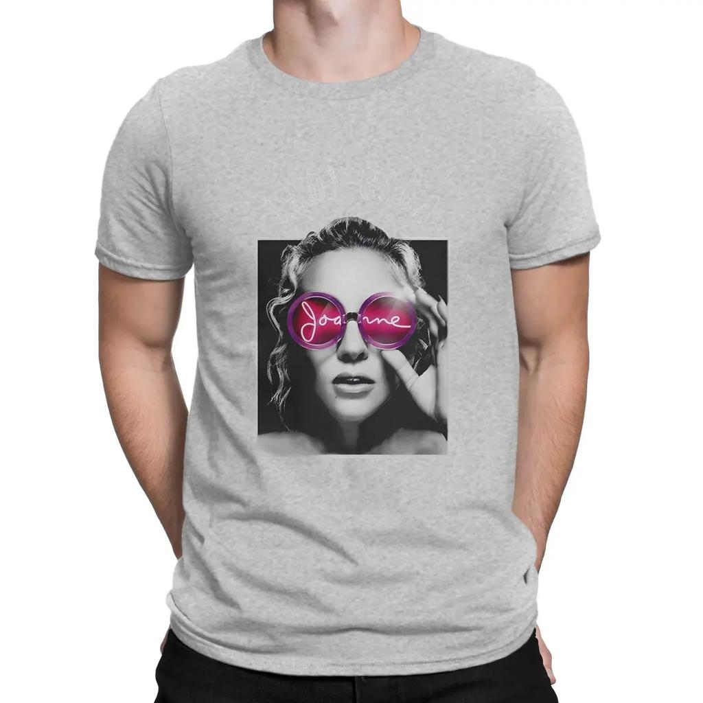 L-Lady Gaga Newest TShirt for Men Pop Round Collar Pure Cotton T Shirt Personalize Gift Clothes Tops