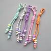 Creative and Versatile Phone Lanyard: Miu-Style Colorful Handcrafted Braided Rope Keychain and Bag Charm Pendant