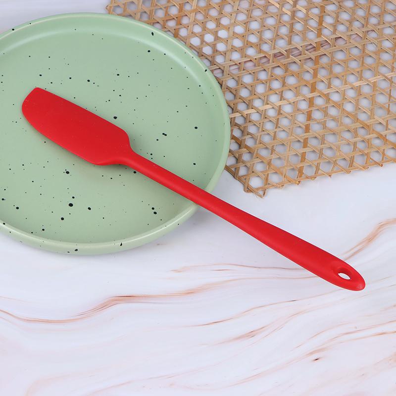 1Pc Long Handle Silicone Spatula Heat Resistant Flexible Non-Stick Slim Spatula Diy Cake Cream Scraper Baking Tool