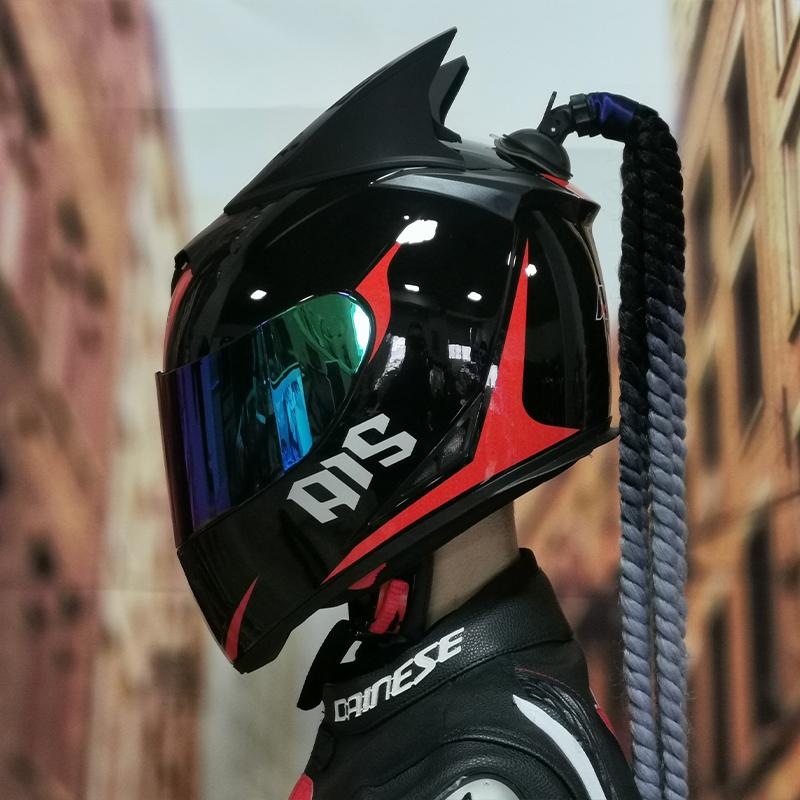 AIS motorcycle helmet men and women personality full helmet four seasons universal Bluetooth slot DOT ECE