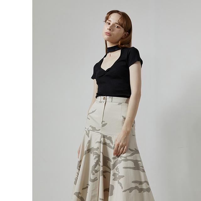 Bikeomin Camouflage Flare Utility Skirt