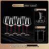 Handmade European Red & White Wine Glass Set with Decanter