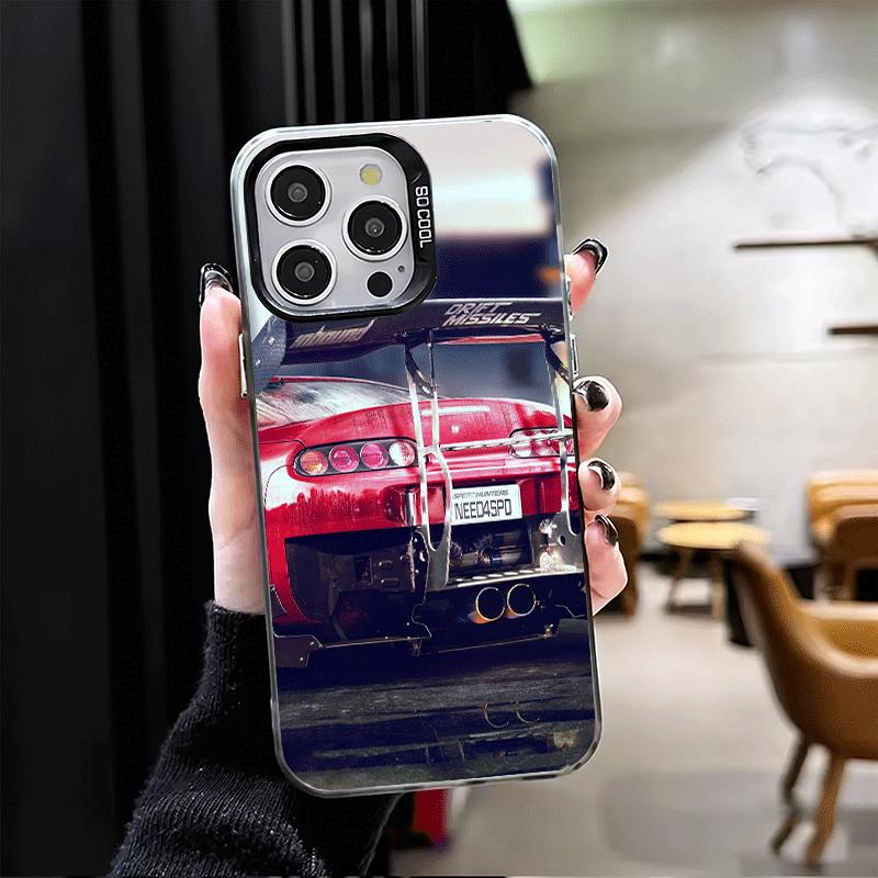 Japan JDM Sports Cars Theme Soft Phone Case for iPhone 15 16 17 Pro Max 17Air 16E 14 Plus 13 12 Mini Shockproof Cover Back Shell