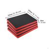 4Pcs Tool Box Foam, Foam Inserts for Cases Easy to Use Kaizen Organizer Shockproof Shadow
