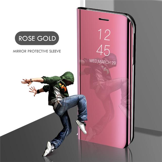 Luxusní Smart Mirror Case Pro Xiaomi Mi 13T 12T 11T 10T 9T Pro Coque Pro Mi 14 13 12 11 Lite Ultra Leather Flip Stand Kryt telefonu
