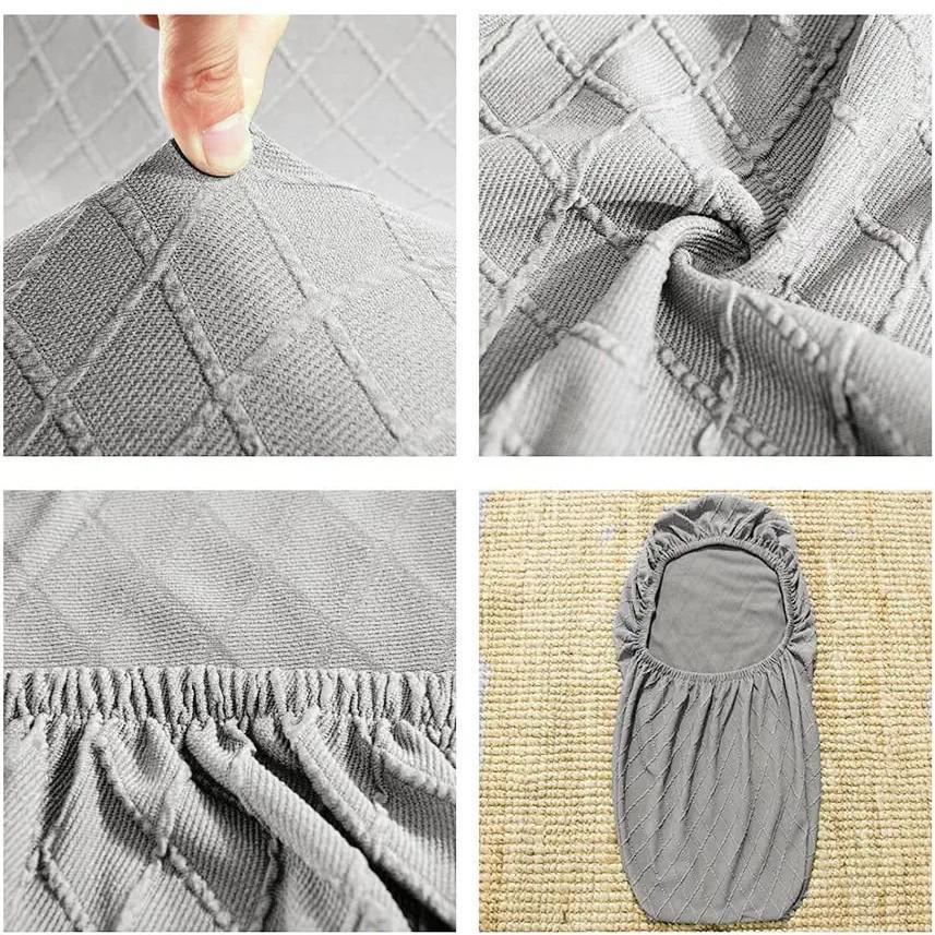 Wasserdichte Diamond-Jacquard-Esszimmerstuhlhusse für Eames und Shell Chairs