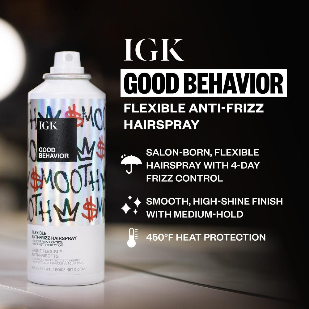 Igk Good Behavior Flexible Hairspray 5.0 Oz