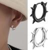 Punk Spike Rivet Hoop Earrings For Women Men Ear Studs Stainless Steel Gothic Hip Hop European And American Earring Jewelry Gift