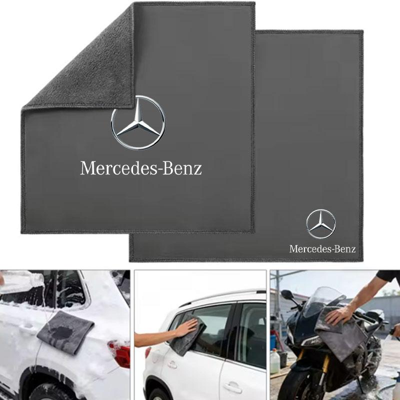 FCM5   Car Towel Double-sided Coral Fleece Auto Cleaning Cloth For Mercedes Benz B/C/E/S Class W203 W204 W205 W210 W211 W212 Accessorie