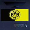 Poduszka z nadrukiem Borussia Dortmund Antypoślizgowa Mata pod mysz do laptopa/tabletu XXL Mata do gry na mini PC Z blokowaną krawędzią