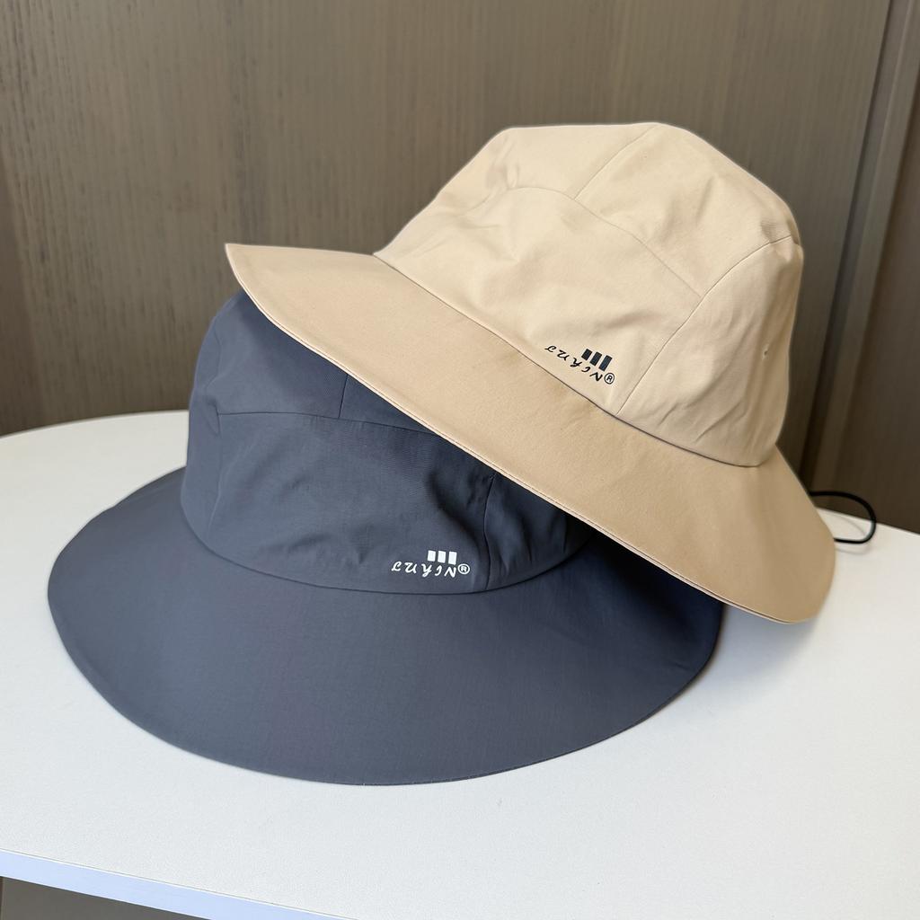New Big Head Circumference Bucket Hat Men's and Women's Summer Thin Sunshade Sunscreen Basin Hat Outdoor Drawstring Quick Drying Mountaineering Hat