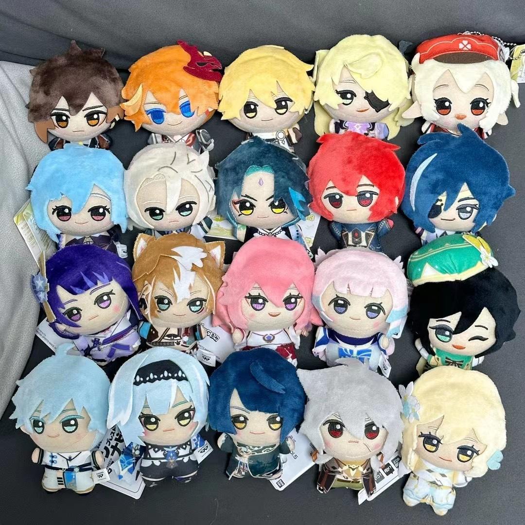 Professional Fishing Unisex Light 20 Style 10Cm Impact Tartaglia Zhong Li Xiao Albedo Diluc Kaeya Venti Ganyu Lumine Aether Plush Pendant Toy Keychain