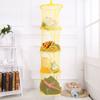 Foldable Hanging Basket Breathable Four- Basket Toy Storage Basket