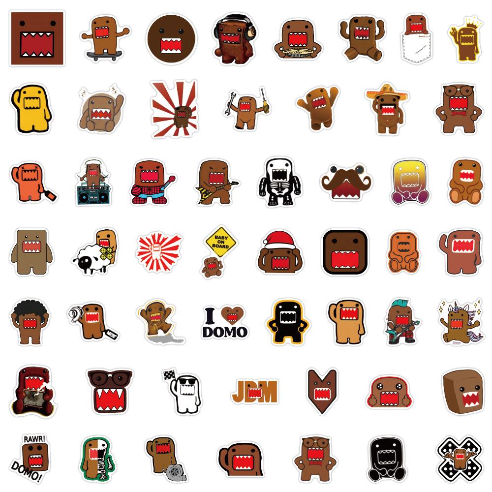 50 New Domo Domo Domo Domain Stickers Car Laptop Personalized Handbook Stickers