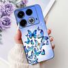 For Cover Infinix Note 40 40x 40Pro Plus Note40 Pro+ Phone Case Colorful Flower Butterfly Lxuru Women Fashion Soft Siliocne Etui