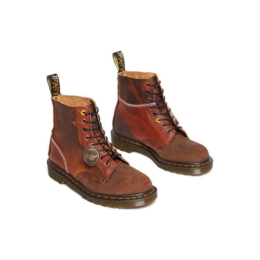Dr. Martens 1460 Leather Vintage Versatile Comfortable Short Boots Unisex Boots Brown 30608486
