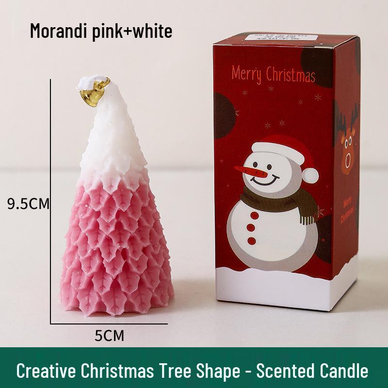 Creative Christmas Tree Scented Candle Ornament - Festive Fragrant Souvenir for Home Decoration