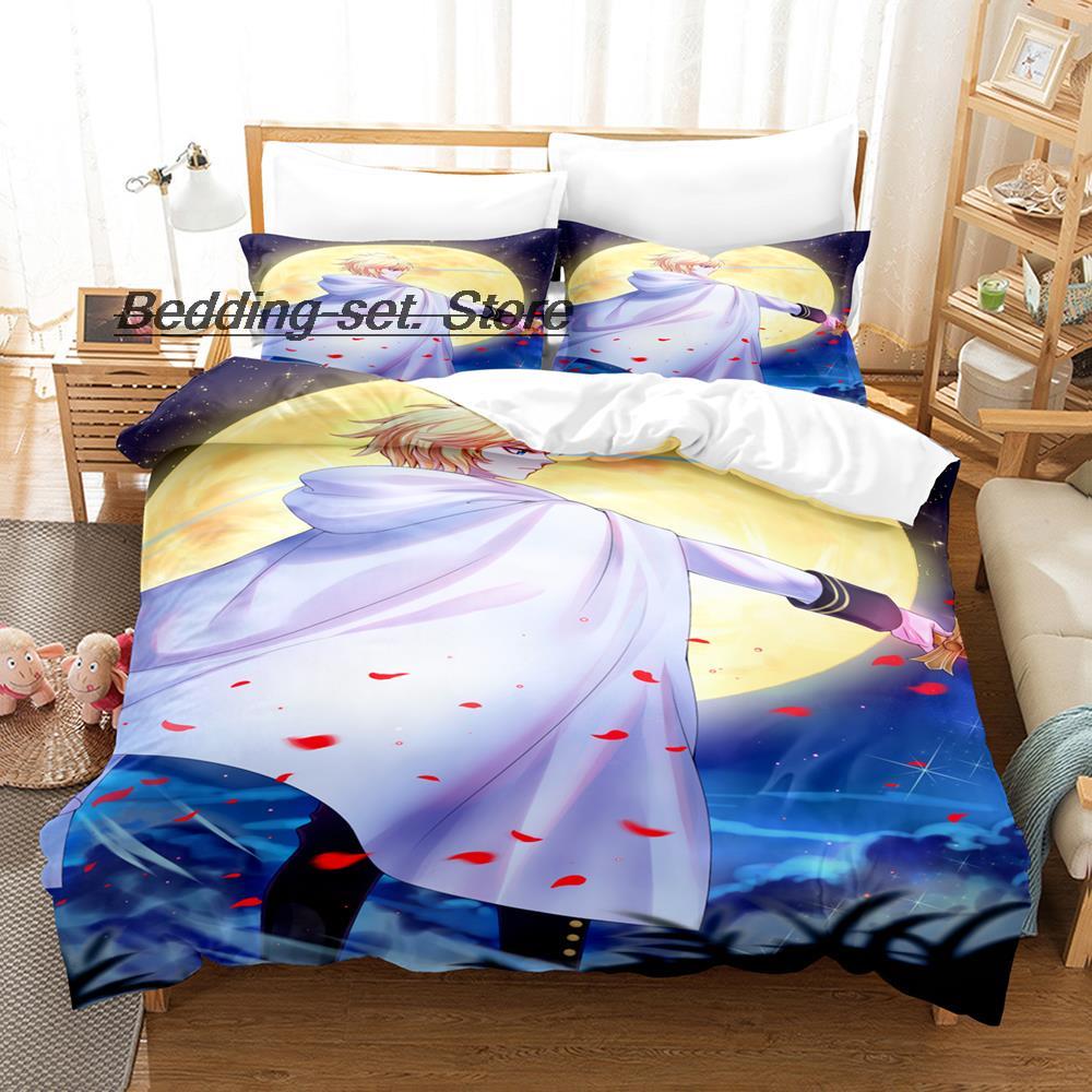 2014 Seraph Of The End Bedding Set Single Twin Full Queen King Size Bed Set Teenager Bedroom Duvetcover Sets Anime Bed Sheet Set
