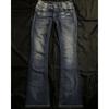 RogueWave Streetwear Vintage Jeans Y2K Kläder Dam Vintage Ficka Paljett Tvättad Blå Baggy Jeans Mellanhög Smal Passform Byxor