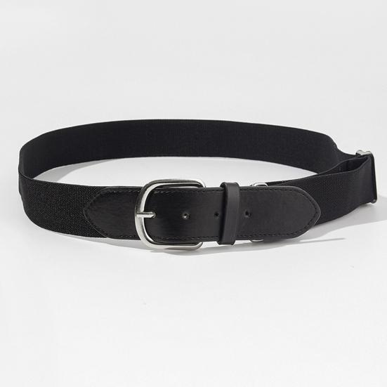 Adult Baseball Belt Elastic Band Adjustable Length Imitation Leather Baseball Softball Belt Unisex Vibrant Color Waistband