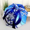 Marseille Print Automatic Umbrella, 8 Rib Iron Frame, Plastic Handle, Suitable for Outdoor Travel &Daily , Ideal Gift