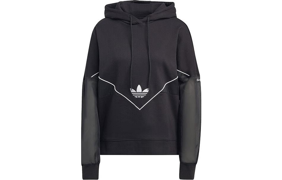 Adidas Originals COLOR Hooded Sweatshirt Women s Black IC5380 M