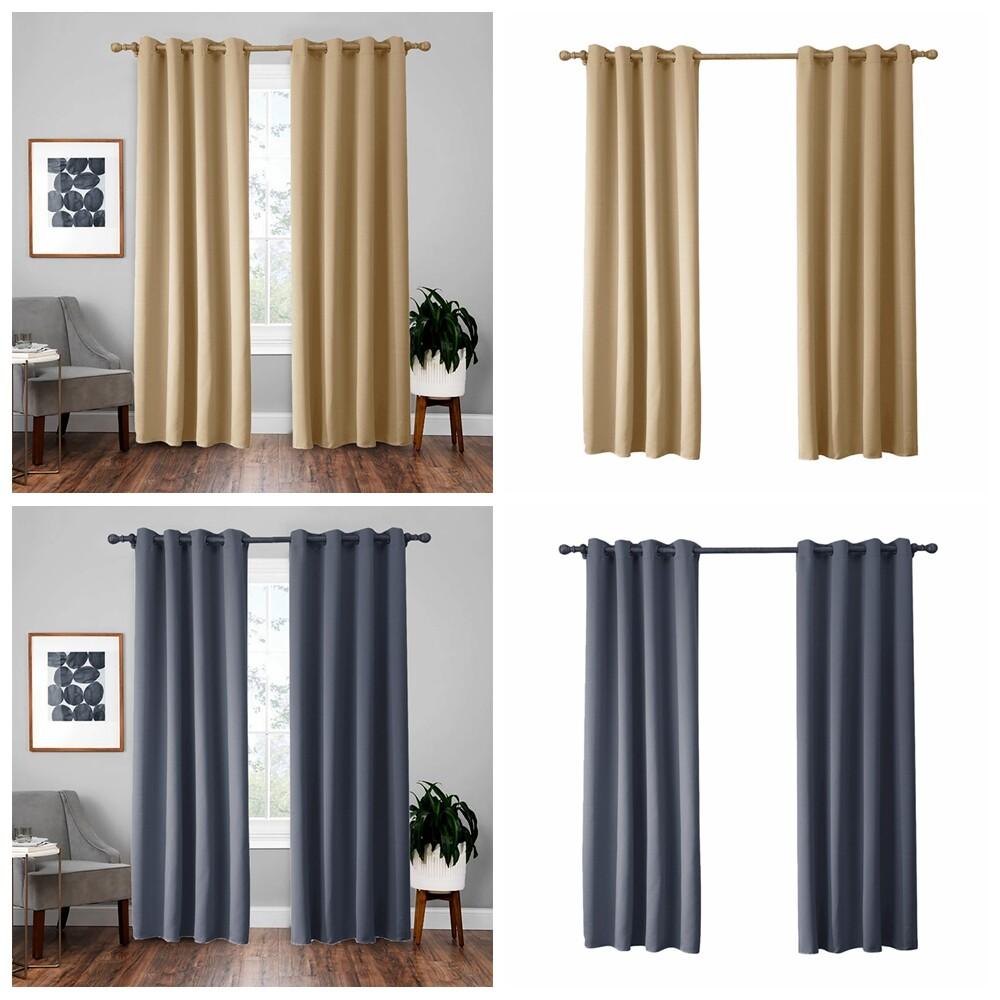 Indoor blackout curtains thermal insulated curtains for living room bedroom