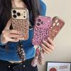Maillard's New Leopard Print Is Suitable for Apple 17ProMax Mobile Phone Case 16Pro Large Window 14/15 Wrist 16PM