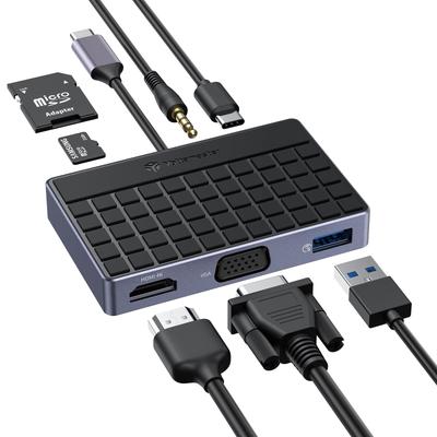 Yottamaster USB Hub with HDMI 100W PD Fast USB To Card Read To HDMI Hub for MacBook MacBook iPad and Other Laptops and Tablets 4K@30Hz, Charging, 3.0