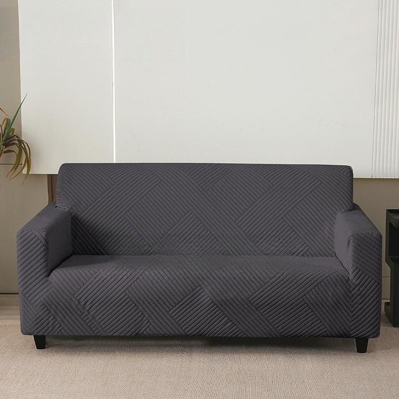 

Elastic Waterproof Sofa Cover Dust Cover Sofa Pad Jacquard Stretch Slipcovers Couch Covers 1/2/3/4 Seater Living Room Home Decor S 1Seater 90-140cm