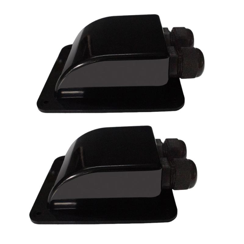 1/2Pcs Solar Panel Single/Double Hole Wire Cable Entry Gland Box ABS Waterproof Sealing Junction Boxes RV Caravan Accessories