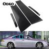 4 st Glanssvarta Stolpskydd Passar För MERCEDES CLS C219 2006 2007 2008 2009 2010 2011 Dörrsida Fönsterdekor Skydd Tillbehör
